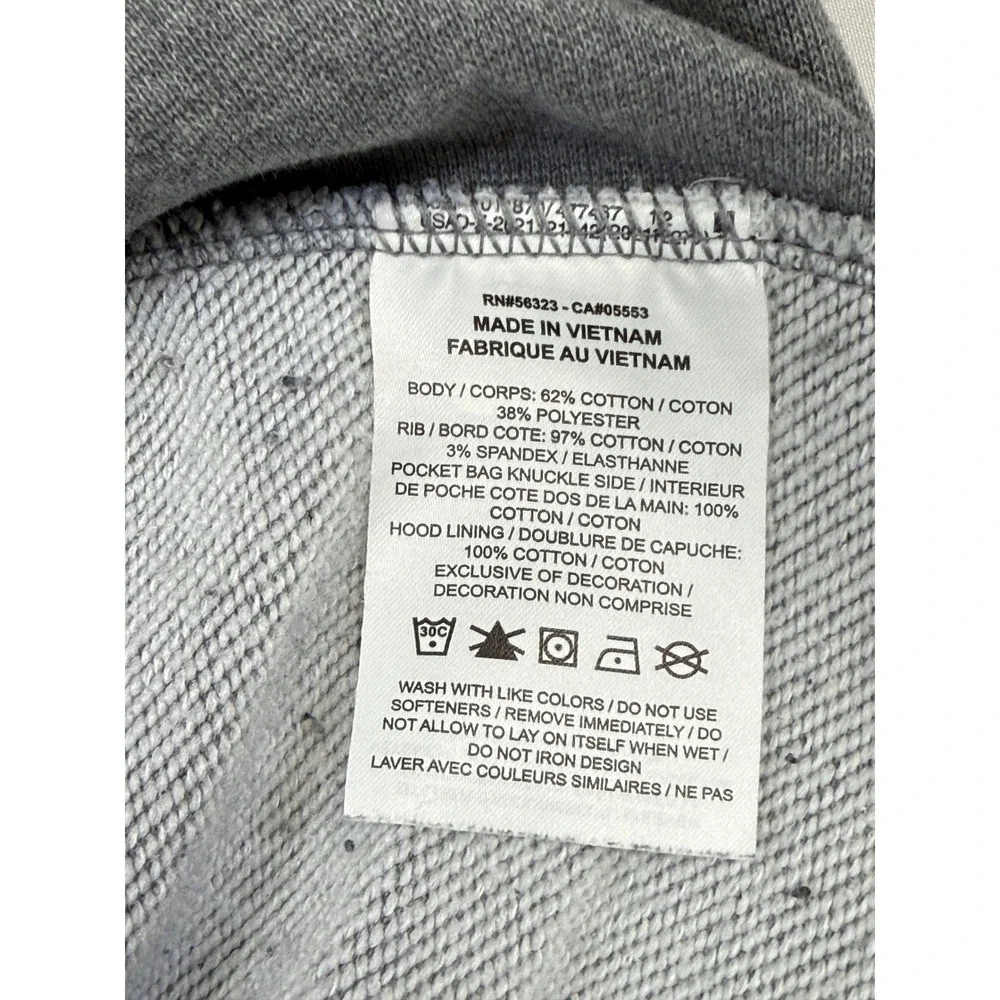 Jordan Men's Mikes Gym‎ Breakfast Club Dri-FIT Graphic Hoodie Gray Size Medium